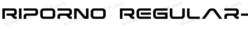 Riporno Regular字体转换
